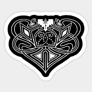 Vintage Celtic Heart Sticker